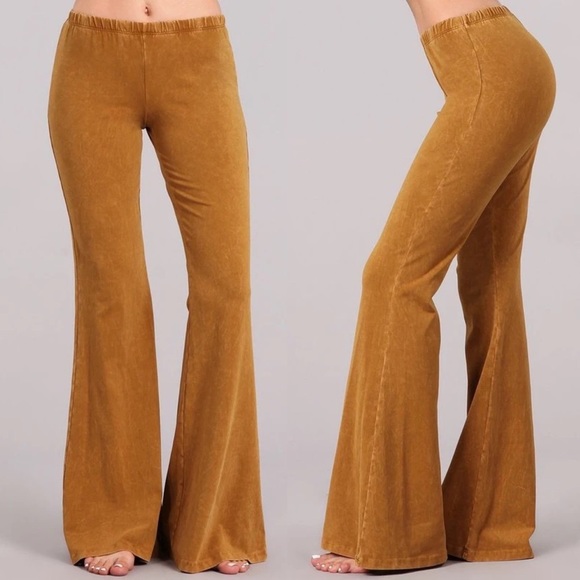 ‼️SOLD‼️ chatoyant | Mineral Washed Bell Bottoms - Picture 2 of 3